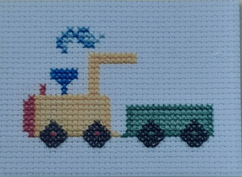 DMC Mini Counted Cross Stitch Kit "Toy Train"
