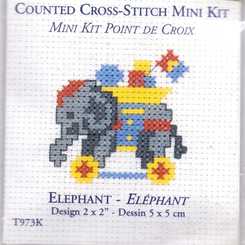 DMC Mini Counted Cross Stitch Kit "Elephant"