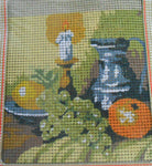 I Quadretti "Fruit and Wine Jug" Printed Tapestry Kit