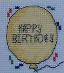 DMC Mini Counted Cross Stitch Kit "Birthday Balloon"