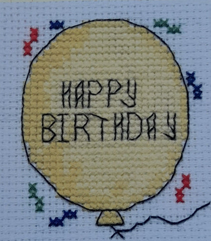 DMC Mini Counted Cross Stitch Kit "Birthday Balloon"
