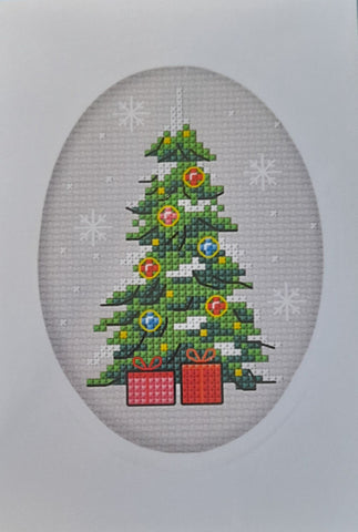 Christmas Tree Counted Cross Stitch Card Kit