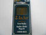 Anchor Gold Plated Crewel Needles Size 5/10 - Pack of 4