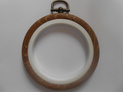 Flexible Woodgrain Embroidery Hoop Small design size 2"/5cms