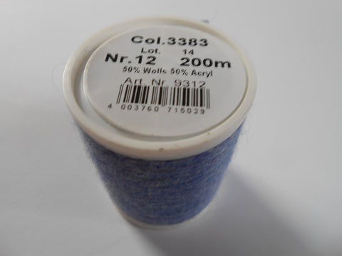 Maderia Lana Machine Embroidery Thread 200m Spool Colour Multicoloured Blues