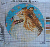 Collection D'Art "Shetland Sheepdog" Small Printed Tapestry Canvas