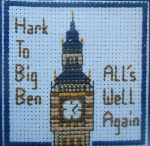 Textile Heritage Counted Cross Stitch Card Kit "Big Ben"