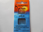 Pony Tapestry Needles Size 20 - Pack of 6