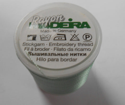 Madeira Rayon Embroidery Thread 200m spool Colour Pale Green