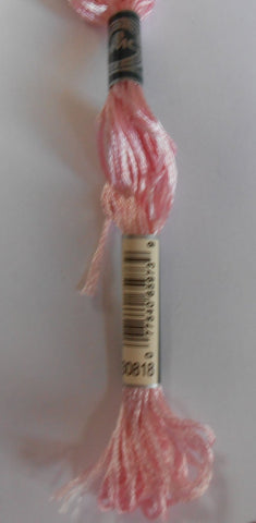 DMC Rayon Thread Colour Pink Number 30818