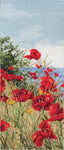 Anchor Maia Cross Stitch Kit "Clifftop Poppies View"