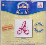 DMC Mini Counted Cross Kit "Flower' Alphabet included