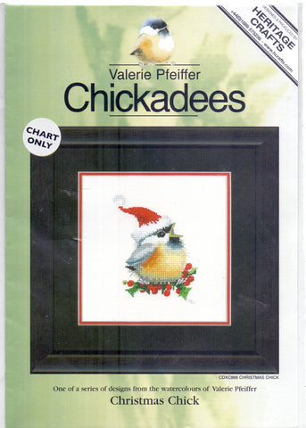 Heritage Crafts Valerie Pfeiffer Christmas Collection "Christmas Chick" Chart ONLY