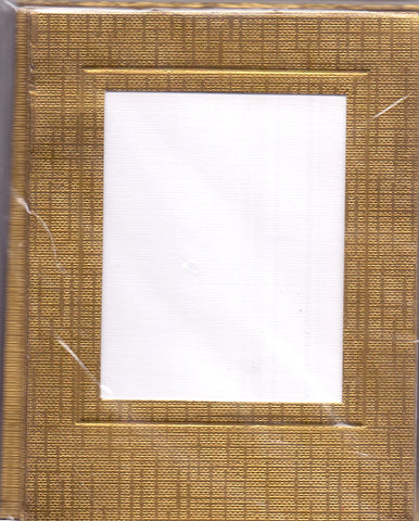 Impress Blank Cards Pack of 5 Gold Aperture 2 x 3" / 5 x 7/5 cms