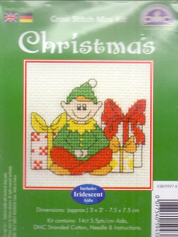 DMC Christmas Cross Stitch Mini Kit - Elf